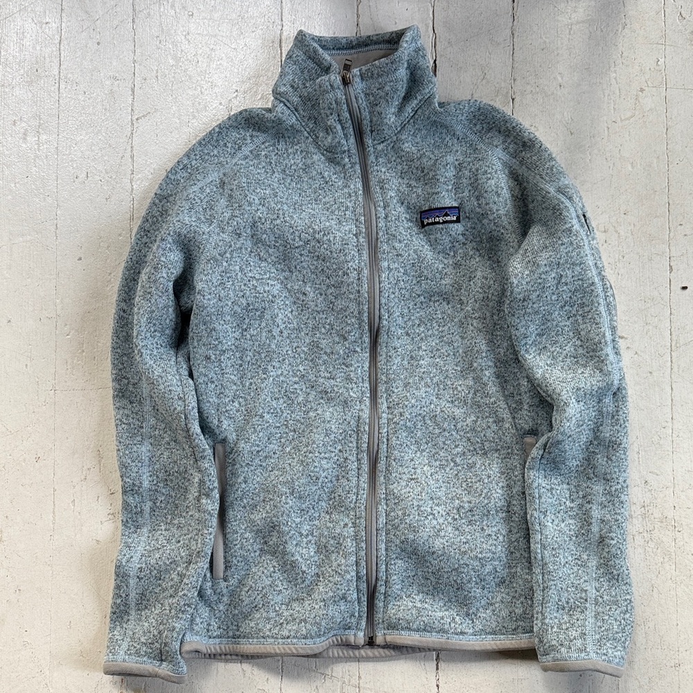 Patagonia Heather Light Blue Fleece Jacket